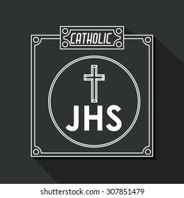 Catholic digital design, vector illustration eps 10