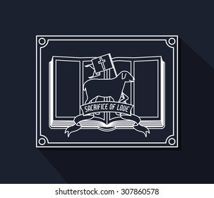 Catholic digital design, vector illustration eps 10