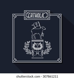 Catholic digital design, vector illustration eps 10