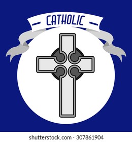 Catholic digital design, vector illustration eps 10