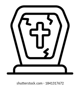 katholisches Grabvektorsymbol