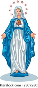 Imagen católica de Santa María
