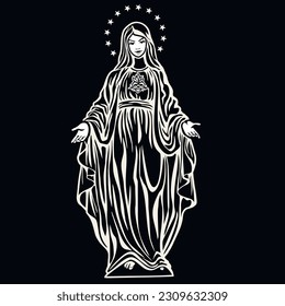 Imagen católica de Santa María
