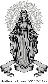 katholisches Bild der Heiligen Maria
