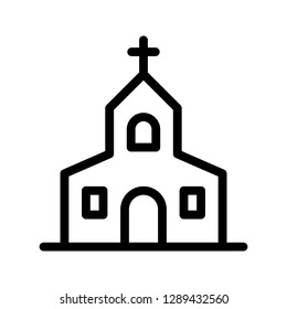 catholic line icon