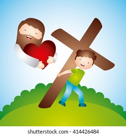 Catholic love design 