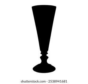 Catholic religion chalice silhouette vector isolated.