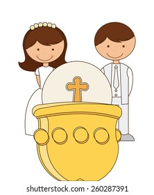 catholic religion design, vector illustration eps10 graphic 