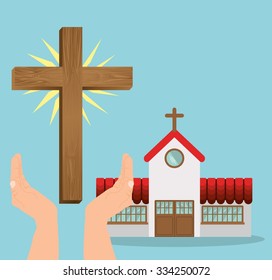 catholic religion design, vector illustration eps10 graphic 