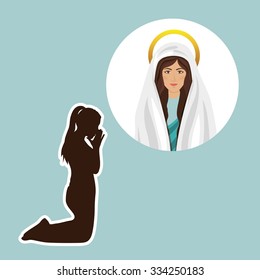 catholic religion design, vector illustration eps10 graphic 