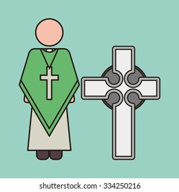 catholic religion design, vector illustration eps10 graphic 