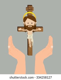 catholic religion design, vector illustration eps10 graphic 