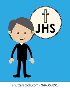 Catholic religion design, vector illustration eps10 graphic 