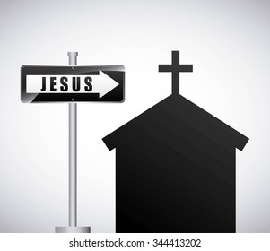 Catholic religion design, vector illustration eps10 graphic 