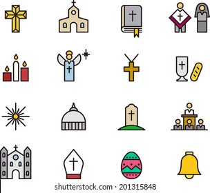 Catholic Religion icons