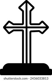 Catholicism glyph and line vector illustration