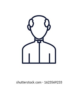Catholicism man design, Religion culture belief religious faith god spiritual meditation and traditional theme Vector illustration