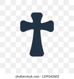 Catholicism vector icon isolated on transparent background, Catholicism transparency concept can be used web and mobile