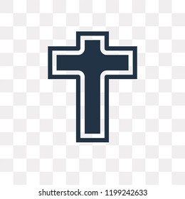 Catholicism vector icon isolated on transparent background, Catholicism transparency concept can be used web and mobile