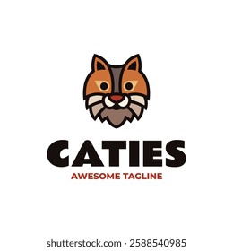 Caties Flat Modern Logo Template