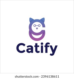 Catify Modern logo design and minimalist logo