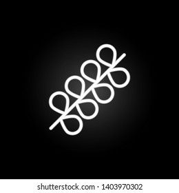 catkin, Easter, holiday, spring neon icon. Elements of easter day set. Simple icon for websites, web design, mobile app, info graphics