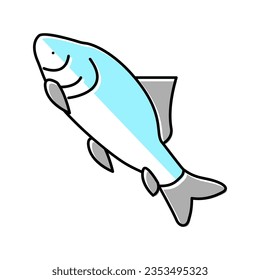 catla catla fish color icon vector. catla catla fish sign. isolated symbol illustration