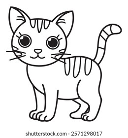 Catla illustrations coloring page line art black lines white background coloring book page