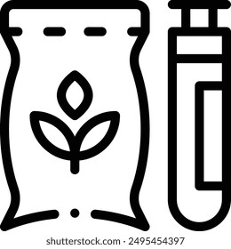 catnip icon. Thin Linear Style Design Isolated On White Background