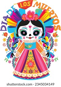 
catrina doll day of the dead mexican halloween