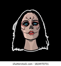 Catrina Halloween Character Graphic Design