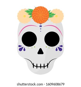 Catrina image. Mexican culture. Dia de los muertos - Vector illustration design