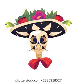 catrina mexican character illustration design