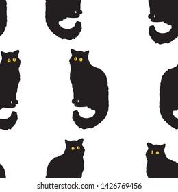 cats animal seamless vector pattern . perfect for textile, print, web design, invitation