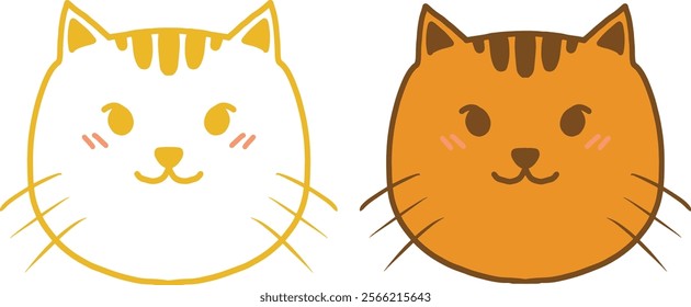  cats animals line art and coloring design