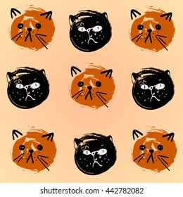 Cats arts.Vector
