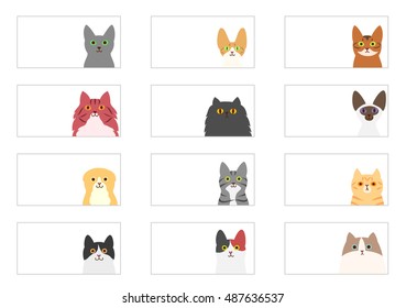 cats banner set
