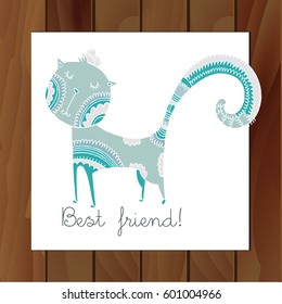 Cats are best friends.Pets