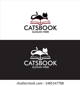 Cats Book Logo in Vector