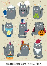 Cats Celebrating Holidays
