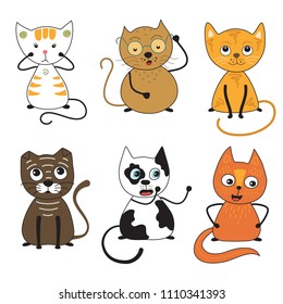 Cats Collection Cats Different Breeds Cats Stock Vector (Royalty Free ...