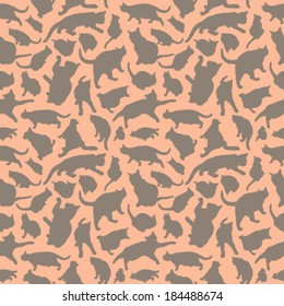 Cats color seamless