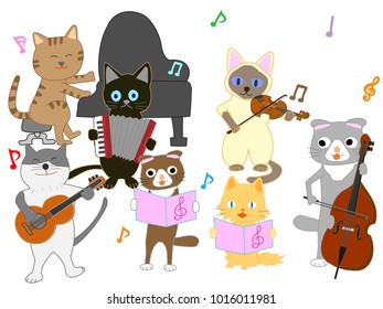 A cat's concert.
