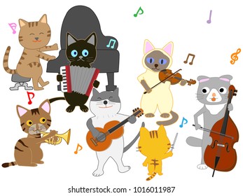 A cat's concert.
