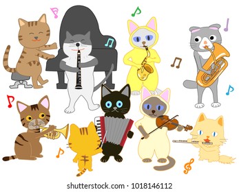 A cat's concert.
