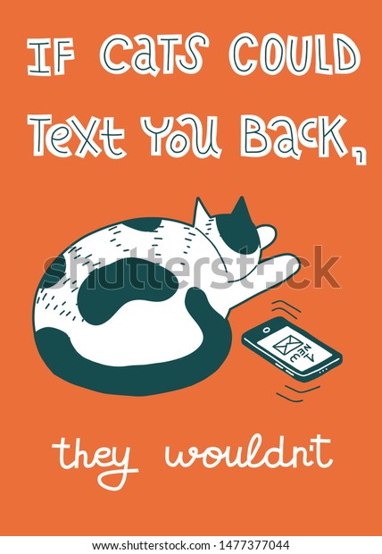 Details about   If Cats Could Text You They Wouldnt Sticker Landscape