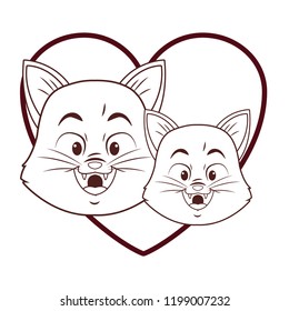 Cats cute cartoon