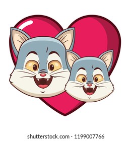 Cats cute cartoon
