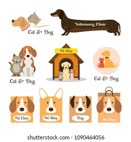 Cats & Dogs Logos and Symbols