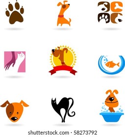 Cats, dogs and other pet icons